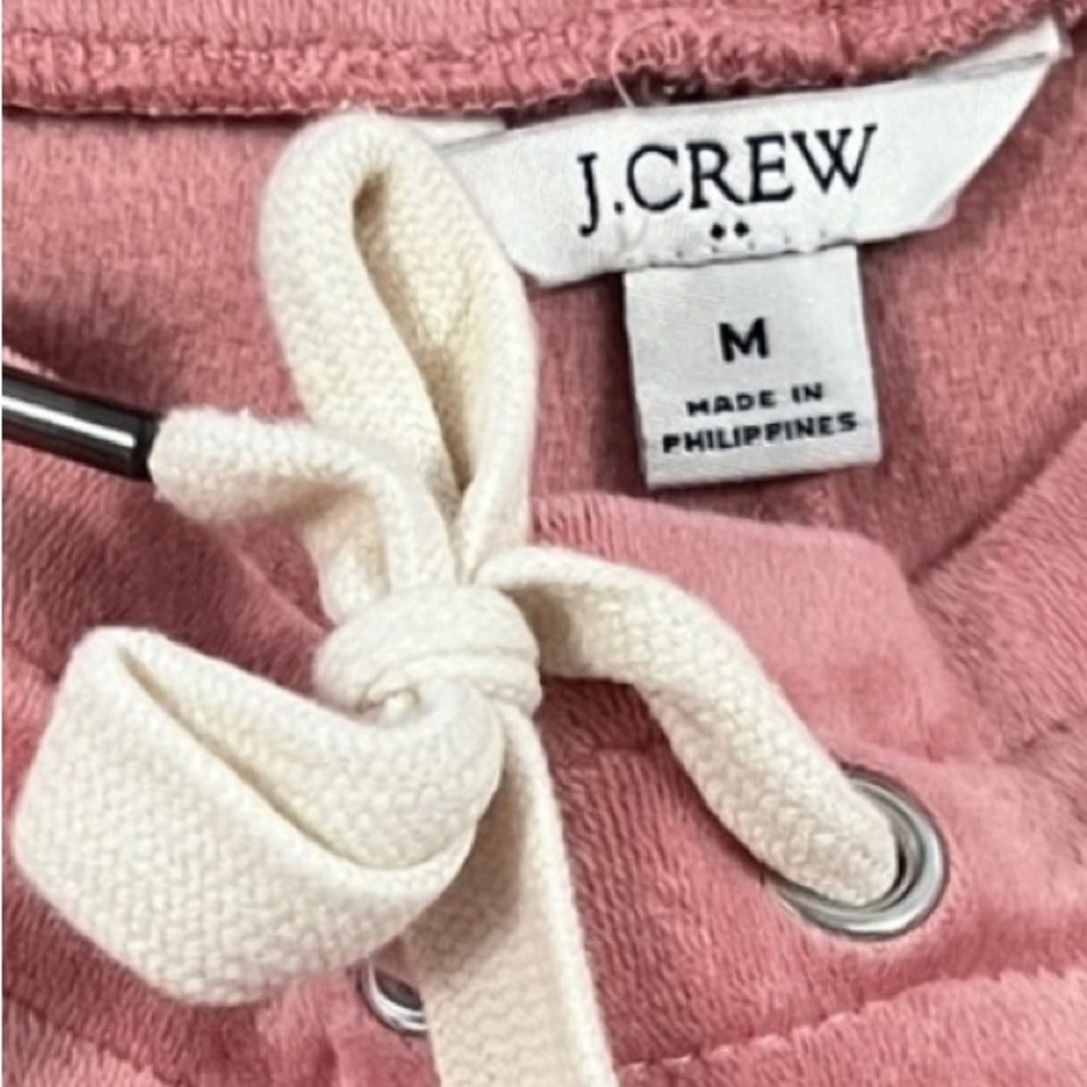 J. Crew Pink Velour Track Pants - Picture 4 of 4